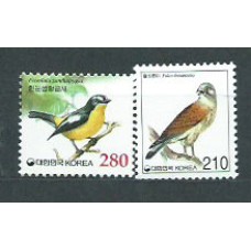 Corea del Sur - Correo 2002 Yvert 2034B/G ** Mnh  Fauna aves