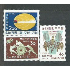 Corea del Sur - Correo 1962 Yvert 270/2 * Mnh  Revolución de mayo