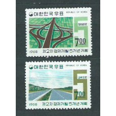 Corea del Sur - Correo 1968 Yvert 516A/B ** Mnh