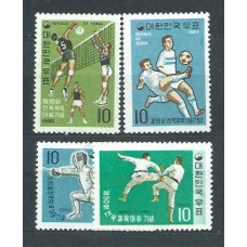 Corea del Sur - Correo 1969 Yvert 554/7 ** Mnh  Deportes