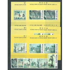 Corea del Sur - Correo 1971 Yvert 668/73+Hb 207/12 ** Mnh  Pinturas