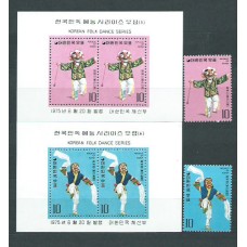 Corea del Sur - Correo 1975 Yvert 848/9+Hb 283/4 ** Mnh  Danzas