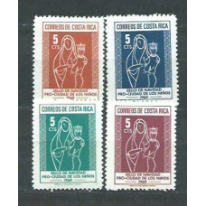 Costa Rica - Correo 1969 Yvert 297/300 ** Mnh Navidad