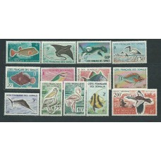Costa de Somalis - Correo Yvert 292/303+A.29 * Mh  Fauna peces