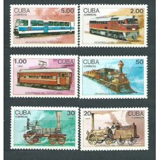 Cuba - Correo 1988 Yvert 2873/8 ** Mnh Trenes