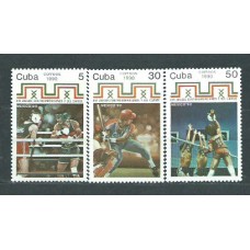 Cuba - Correo 1990 Yvert 3090/2 ** Mnh Deportes