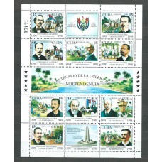 Cuba - Correo 1998 Yvert 3766/75 Minihoja ** Mnh Personajes