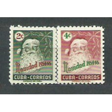 Cuba - Correo 1954 Yvert 417/8 ** Mnh Navidad