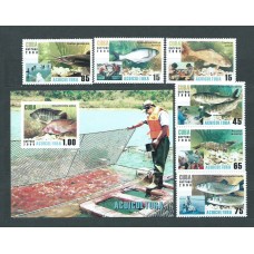 Cuba - Correo 2008 Yvert 4560/5+H.235 ** Mnh Fauna peces