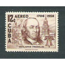 Cuba - Aereo 1956 Yvert 151 ** Mnh Benjamin Franklin