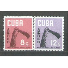 Cuba - Aereo 1962 Yvert 237/8 * Mh