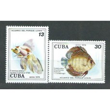 Cuba - Aereo 1978 Yvert 286/7 ** Mnh Fauna peces