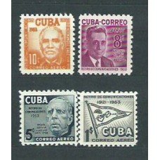 Cuba - Aereo 1953 Yvert 90/3 ** Mnh Personajes