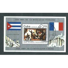 Cuba - Hojas 1989 Yvert 115 usado Revolución cubana