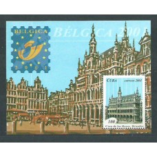 Cuba - Hojas 2001 Yvert 166 ** Mnh Casa del Rey de Bélgica