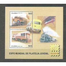 Cuba - Hojas 2006 Yvert 216 ** Mnh Trenes