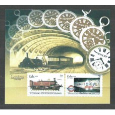 Cuba - Hojas 2008 Yvert 234 ** Mnh Trenes