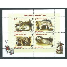 Cuba - Hojas 2009 Yvert 268 ** Mnh Fauna tigres