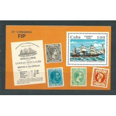 Cuba - Hojas 1984 Yvert 81 ** Mnh Barcos