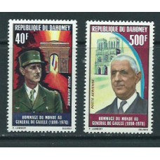 Dahomey - Aereo Yvert 139/40 ** Mnh  De Gaulle