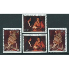 Dahomey - Aereo Yvert 178/9 Dentada y sin dentar ** Mnh  Pinturas