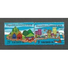 Dominicana - Correo 1986 Yvert 1005E/F ** Mnh Navidad