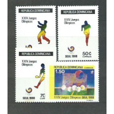 Dominicana - Correo 1987 Yvert 1041A/D ** Mnh Olimpiadas de Seul