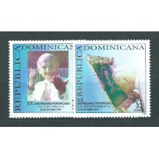 Dominicana - Correo 1998 Yvert 1319/20 ** Mnh Juan Pablo II