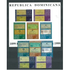 Dominicana - Correo 1999 Yvert 1409/13+H.49 ** Mnh Billetes