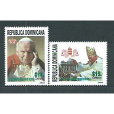 Dominicana - Correo 2003 Yvert 1488/9 ** Mnh Juan Pablo II