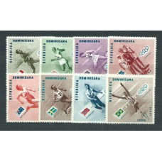 Dominicana - Correo 1957 Yvert 457/61+A,108/10 ** Mnh Olimpiadas de Melbourne