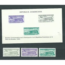 Dominicana - Correo 1958 Yvert 509+A,152/3+H.18 ** Mnh