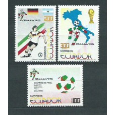 Ecuador - Correo 1990 Yvert 1203/5 ** Mnh Deportes. Fútbol