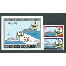 Ecuador - Correo 1992 Yvert 1248/9+Hb 97 ** Mnh Barcos