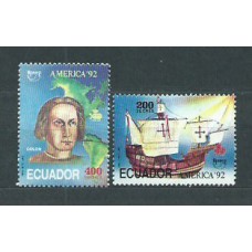 Ecuador - Correo 1992 Yvert 1252/3 ** Mnh Upaep. Barco. Colón