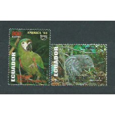 Ecuador - Correo 1993 Yvert 1284/5 ** Mnh Upaep. Fauna