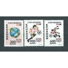 Ecuador - Correo 1994 Yvert 1300/2 ** Mnh Deportes. Fútbol