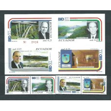 Ecuador - Correo 2000 Yvert 1520/23+Hb 105 ** Mnh Personajes