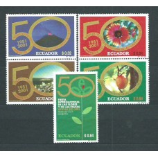 Ecuador - Correo 2001 Yvert 1534E/J ** Mnh Flores