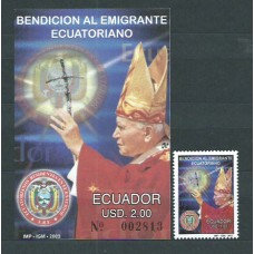 Ecuador - Correo 2003 Yvert 1710+Hb 120 ** Mnh Religión