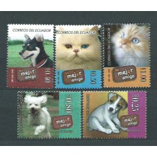 Ecuador - Correo 2006 Yvert 1993/7 ** Mnh Fauna. Perros.Gatos