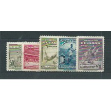 Ecuador - Correo 1939 Yvert 369/73 (*) Mng Deportes