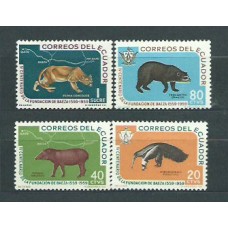 Ecuador Correo 1960 Yvert 656/9 * Mh Fauna