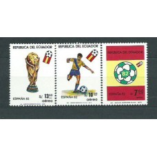 Ecuador - Aereo Yvert 734/6 ** Mnh Deportes. Fútbol