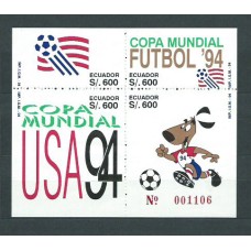 Ecuador - Hojas Yvert 98 ** Mnh Deportes. Fútbol