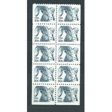 Estados Unidos - Correo 1982 Yvert 1373ab ** Mnh Fauna Salvaje