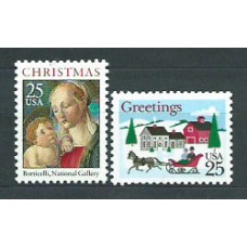 Estados Unidos - Correo 1988 Yvert 1837/8 ** Mnh Navidad