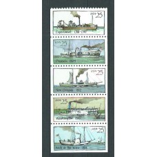 Estados Unidos - Correo 1989 Yvert 1854/58 ** Mnh Barcos