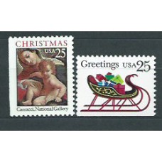 Estados Unidos - Correo 1989 Yvert 1878/9a ** Mnh Navidad