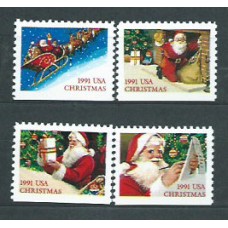 Estados Unidos - Correo 1991 Yvert 1996/9 ** Mnh Navidad